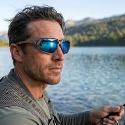 Classic Men's Photochromic Polarized Sunglasses - Adjustable Nose Pads, UV400 for Driving, Fishing & All-Weather Outdoor