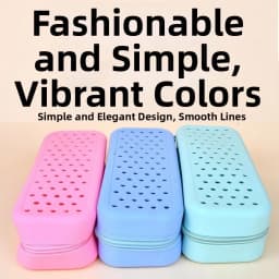 Portable Silicone Swim Goggle Case Perforated Breathable Eyeglasses Storage Bag Durable Swimming Goggles Protection Travel Use