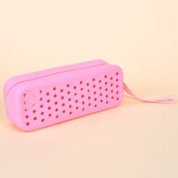 Portable Silicone Swim Goggle Case Perforated Breathable Eyeglasses Storage Bag Durable Swimming Goggles Protection Travel Use
