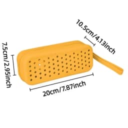 Portable Silicone Swim Goggle Case Perforated Breathable Eyeglasses Storage Bag Durable Swimming Goggles Protection Travel Use