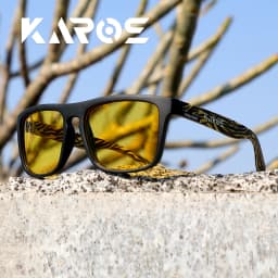 KAROS Polarized Sunglasses Unisex Driving Anti-Glare Goggles Outdoor Sport Fishing Cycling Glasses Travel Beach UV400 Eyeglasses
