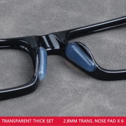 COLOUR_MAX 6Pairs Soft Silicone Nose Pad For Glasses Non-slip Eyeglasses Sunglass Black White Nose Pad