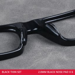 COLOUR_MAX 6Pairs Soft Silicone Nose Pad For Glasses Non-slip Eyeglasses Sunglass Black White Nose Pad