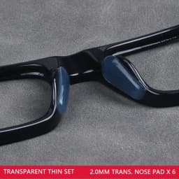 COLOUR_MAX 6Pairs Soft Silicone Nose Pad For Glasses Non-slip Eyeglasses Sunglass Black White Nose Pad