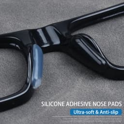 COLOUR_MAX 6Pairs Soft Silicone Nose Pad For Glasses Non-slip Eyeglasses Sunglass Black White Nose Pad