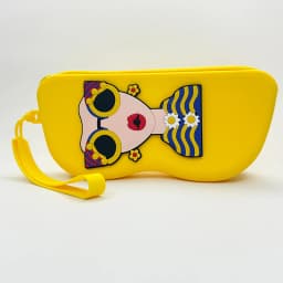 Flexible Silicone Eyeglass Pouch | Cute Goddess Style Eyewear Case for Women, Durable Travel Glasses Holder