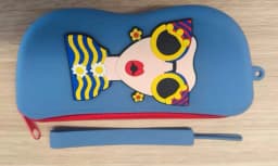 Flexible Silicone Eyeglass Pouch | Cute Goddess Style Eyewear Case for Women, Durable Travel Glasses Holder