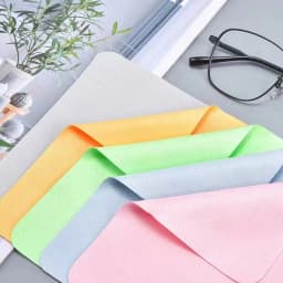 5PCS Eyeglass Cleaning Cloth Microfiber Adaptable For Screens Lenses Nylon Or Polaroid Glasses 15*15cm Random Color