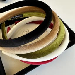 Korean Style High Sense Autumn Winter Narrow Version Gentle Texture Velvet Fine Solid Color Headband Hair Hoop Hair Accessories