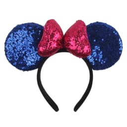 1pc Mouse Ears Headband Girls And Kids 4 Inch Polka Dot Bow Hairdband Holiday Party Travel DIY Hair Accessories
