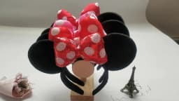 2023 Mouse Ears Headband For Girls Adults 5''Polka Dot Bow Hairband Festival Party Travel DIY Hair Accessories