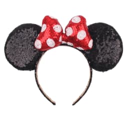 2023 Mouse Ears Headband For Girls Adults 5''Polka Dot Bow Hairband Festival Party Travel DIY Hair Accessories