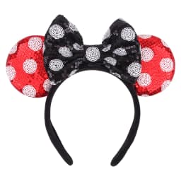 2023 Mouse Ears Headband For Girls Adults 5''Polka Dot Bow Hairband Festival Party Travel DIY Hair Accessories