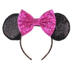 2023 Mouse Ears Headband For Girls Adults 5''Polka Dot Bow Hairband Festival Party Travel DIY Hair Accessories