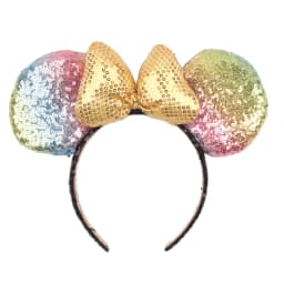 2023 Mouse Ears Headband For Girls Adults 5''Polka Dot Bow Hairband Festival Party Travel DIY Hair Accessories