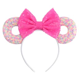 2023 Mouse Ears Headband For Girls Adults 5''Polka Dot Bow Hairband Festival Party Travel DIY Hair Accessories