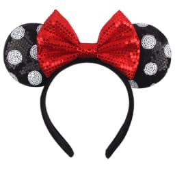 2023 Mouse Ears Headband For Girls Adults 5''Polka Dot Bow Hairband Festival Party Travel DIY Hair Accessories