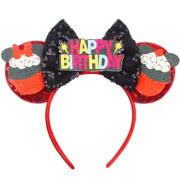 2023 Mouse Ears Headband For Girls Adults 5''Polka Dot Bow Hairband Festival Party Travel DIY Hair Accessories