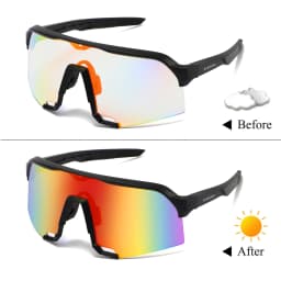 Photochromic Sunglasses Men Women Bicycle Bike Safety Glasses Running Cycling Riding Sports Outdoor Eyewear Sport Sun Goggles