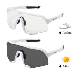 Photochromic Sunglasses Men Women Bicycle Bike Safety Glasses Running Cycling Riding Sports Outdoor Eyewear Sport Sun Goggles
