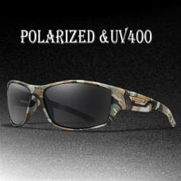 Men's Polarized Sunglasses Camo Military Style UV400 Protection for Cycling Riding Fishing Running And Driving Festival Gift