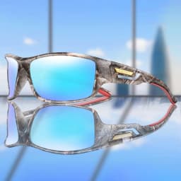 Men's Polarized Sunglasses Camo Military Style UV400 Protection for Cycling Riding Fishing Running And Driving Festival Gift