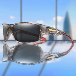 Men's Polarized Sunglasses Camo Military Style UV400 Protection for Cycling Riding Fishing Running And Driving Festival Gift