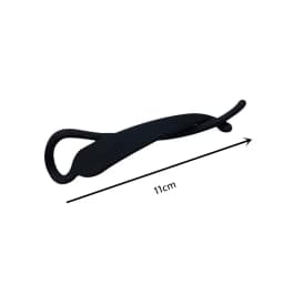 2PCS Matte Hair Clamps, Black & Brown Banana - Shaped Clips, Trendy Hair Accessories for Women's Chic Updos