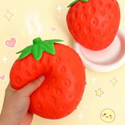 New Fruit Shape Strawberry Squeeze Ball Soft Big Stress Relief Toy Funny Fruit Shape Toy Office & School Stress Relief