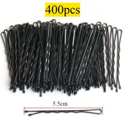 50-600pcs Black Straight Line Hair Clip U-shaped Needle Lady Hairpins Curly Wavy Grips Women Bobby Pins Styling Hair Accessories