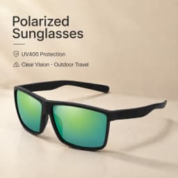 Men's Outdoor Polarized Sunglasses, Frosted Texture Frame UV400 Lens for Fishing Driving Cycling, Anti-Glare Sports Eyewear