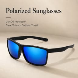 Men's Outdoor Polarized Sunglasses, Frosted Texture Frame UV400 Lens for Fishing Driving Cycling, Anti-Glare Sports Eyewear