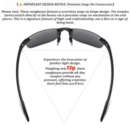 Ultra Light 12g TR90 Frameless Polarized Aviator Sunglasses - Flexible & Comfort Fit Unisex for Driving, Fishing, Outdoor