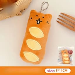 1/3 Pcs New Cute Food Pendant Creative Plush Pendant Bag Keychain Decorative Pendant