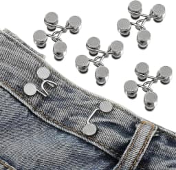 1/2/4 Pairs Jeans Button Tightener,Pant Waist Tightener, Button Pins for Jeans, Button for Jeans to Make Smaller Waist Tightener
