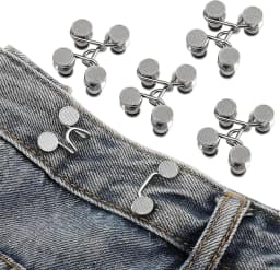 1/2/4 Pairs Jeans Button Tightener,Pant Waist Tightener, Button Pins for Jeans, Button for Jeans to Make Smaller Waist Tightener