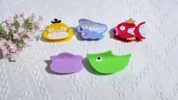 Cute Pokemon Magikarp Hair Claw Clip Cartoon Fish Shaped Hair Crab Clip for Girls Women Elegant Anime Hair Accessories Headwear