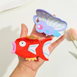 Cute Pokemon Magikarp Hair Claw Clip Cartoon Fish Shaped Hair Crab Clip for Girls Women Elegant Anime Hair Accessories Headwear