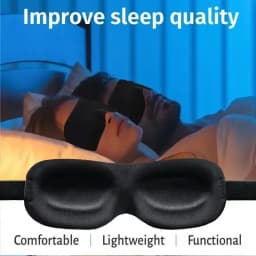 Sleeping Mask Cover Slaapmasker Blockout Eye Comfort Blindfold Concave Light with Women Men Aid Eye Travel