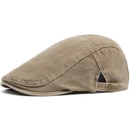 Streetwear Flat Cap Unisex Casual Adjustable Ivy Cap Travel Vintage Washed Cotton Newsboy Cap Simple Daily Party Dating Hat