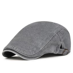Streetwear Flat Cap Unisex Casual Adjustable Ivy Cap Travel Vintage Washed Cotton Newsboy Cap Simple Daily Party Dating Hat