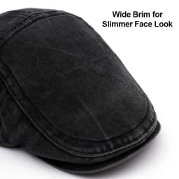 Streetwear Flat Cap Unisex Casual Adjustable Ivy Cap Travel Vintage Washed Cotton Newsboy Cap Simple Daily Party Dating Hat