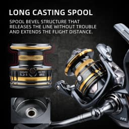 BEARKING brand New arrival Saltwater Fishing Reel Spinning 1000-6000 9+1BB 5.2:1 Max Drag 12KG Water-Proof Reels