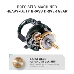 NOEBY Light Jigging Reel 5000 Series Star Drag Baitcasting Jigging Reel Brass Gear 12kg Max Drag Saltwater Fishing