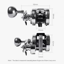 NOEBY Light Jigging Reel 5000 Series Star Drag Baitcasting Jigging Reel Brass Gear 12kg Max Drag Saltwater Fishing