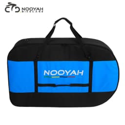 NOOYAH Bike Bag Bike Transport No Need Remove Handlebars Wheels MTB Road Bike Case Three-Layer Fabric Foldable 2-in-1 Multi-Bag