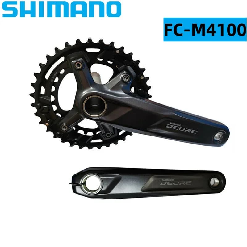 SHIMANO DEORE FC M4100 Crankset 170mm 36T-26T 2x10 Speed MTB Bicycle Wide Range Crank arm Chainring