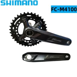 SHIMANO DEORE FC M4100 Crankset 170mm 36T-26T 2x10 Speed MTB Bicycle Wide Range Crank arm Chainring