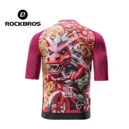 ROCKBROS Summer Cycling Jersey Breathable High Elastic Short Sleeves Jersey Shirt Male Cycling Jersey Set Men Cycling Clothing