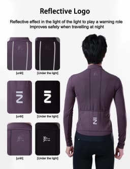 INBIKE 2025 Men's Long Sleeve Jersey Thermal Fleece MTB Cycling Clothing for Men Autumn and Winter Mountain Road BikeTop Clothes